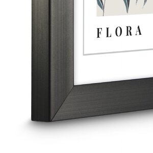 Hama Kunststoflijst Flora Contrastgrijs 15 x 20 cm