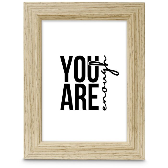 Hama Holzrahmen Chic eik 13x18 cm met reflexglas, tafelsteun en ophangtoestel