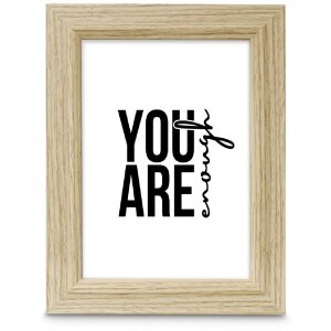 Hama Holzrahmen Chic Eiche 15x20 cm met Reflexglas, bruin