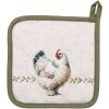 Clayre & Eef koekenrek 20x20 cm beige-bruin katoen
