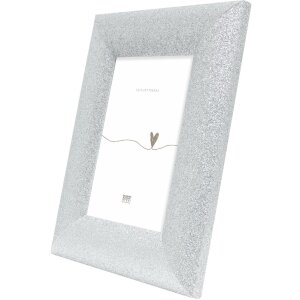 Deknudt S97DD7 houten fotolijst zilver met helderglas, 13x18 tot 40x60 cm