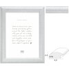Deknudt S97DD7 houten fotolijst zilver met helderglas, 13x18 tot 40x60 cm