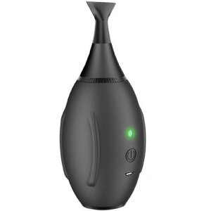 Lensgo Elektrische Airblower 4 kPa – Blazen en Zuigen met 4 Verwisselbare Monden en USB-C Oplaadbaar Silikongrijs