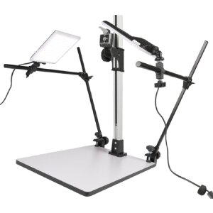 StudioKing CS-105 fotostudio-set met 40x48 cm werkoppervlakte en 71 cm zuil