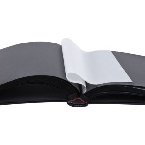 Henzo Fotoalbum lonzo xl 30x36,6 zwart - zwarte paginas