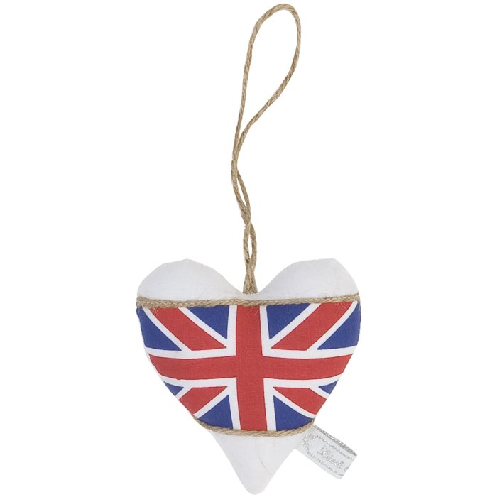 Hart hanger Engeland 8x8 cm