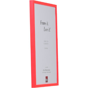 Effect Houten Fotolijst Profil neonrood 15x20 cm met Museumsglas Acryl
