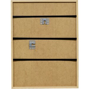 Clayre & Eef Houten fotolijst neonoranje 25x35 cm met antireflexglas