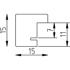 Effect Holzrahmen Profil 2490 natuur 29,7x42 cm met museumsglas