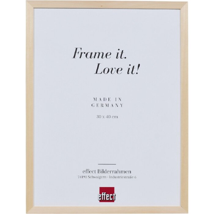 Effect Holzrahmen Profil 2490 natuur 20x30 cm met museumsglas