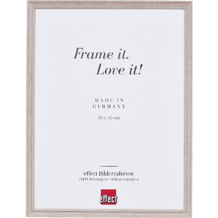 Effect Holzrahmen Profil 2440, houten lijst, 15x20 cm, hellbruin, antireflexglas