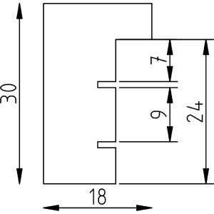 Effect Holzrahmen Profil 2430, 70x70 cm, massief eikenhout, natuurlijke eikenkleur, museumglas acryl