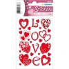 Decoratieve etiketten Magic Hearts Jewel 1 vel.