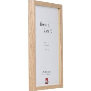 Effect Holzrahmen Profil 2430 - eikenhout fotolijst 62x93 cm met klarglas en diepe afstandslister