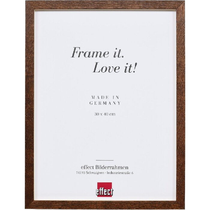Effect Houten Fotolijst Profil 2430 Nussbaum 50x75 cm Klarglas Afstandshouder