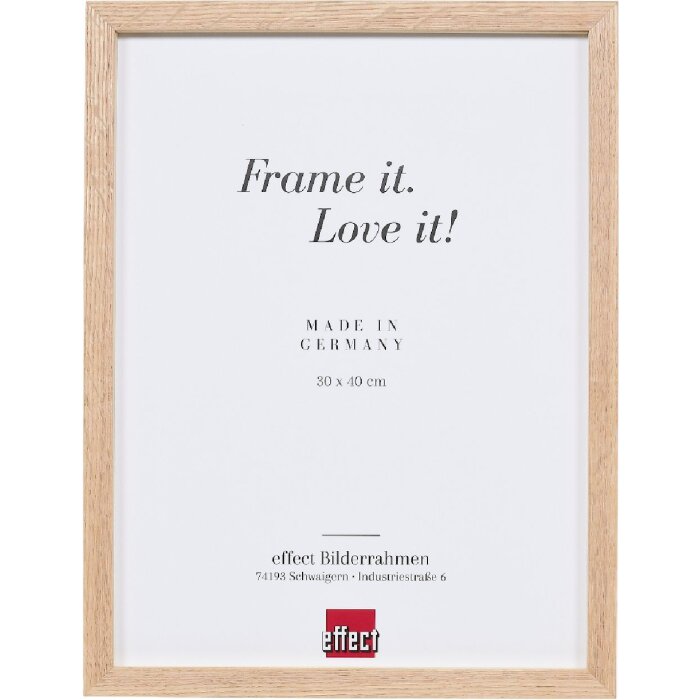 Effect Holzrahmen Profil 2430 Eikenhout 13x18 cm Klarglas Abstandshalter