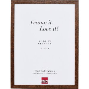 Effect houten fotolijst 7x10 cm nussbaum met kunstglas