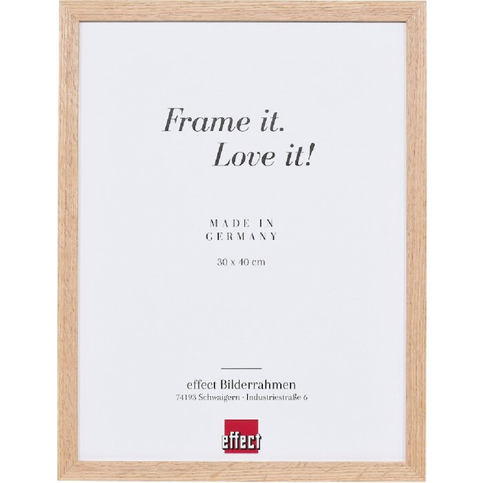 Effect houten fotolijst Profil 2430, 30,5x91,5 cm, eikenhout, antireflexglas