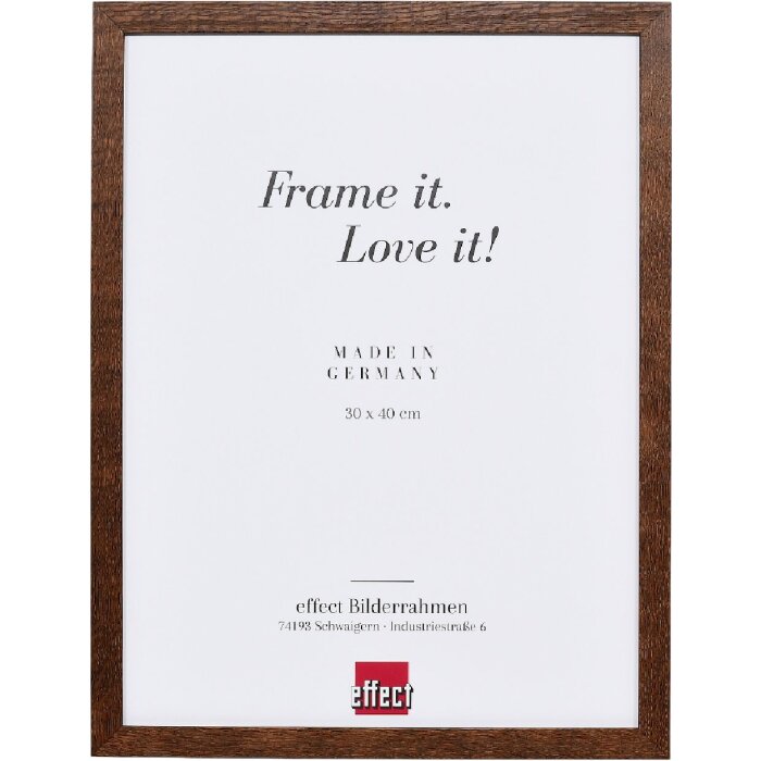 Effect Houten Fotolijst 50x70 cm Nussbaum Antireflexglas