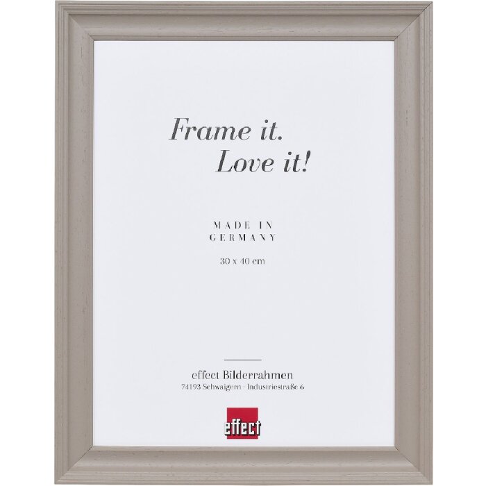 Effect Holzrahmen Profil 2420 cm, houten lijst hellbraun 9x13 cm met museumsglas