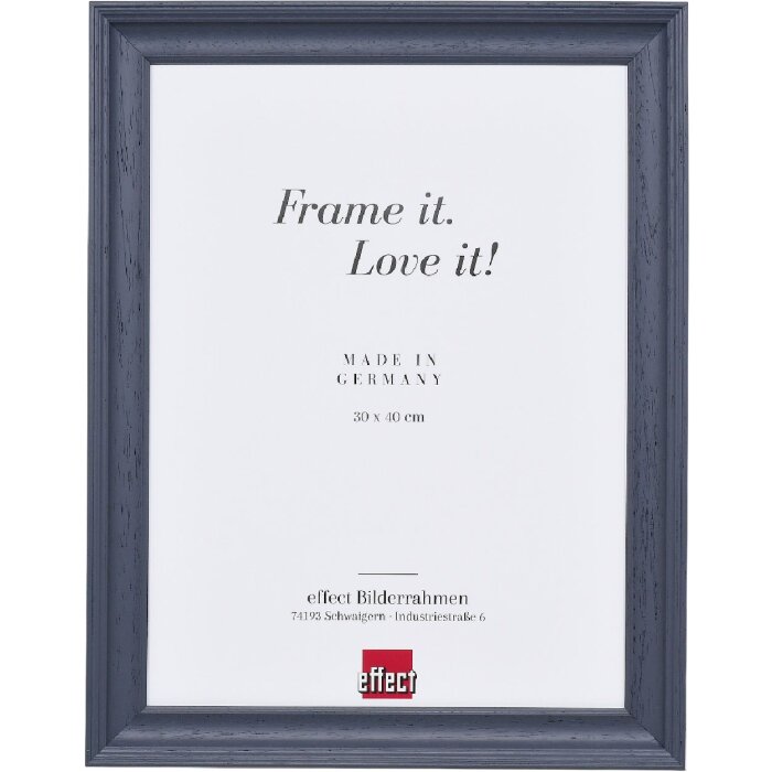 Clayre & Eef massief houten lijst grijs 18x24 cm anti-reflectieglas