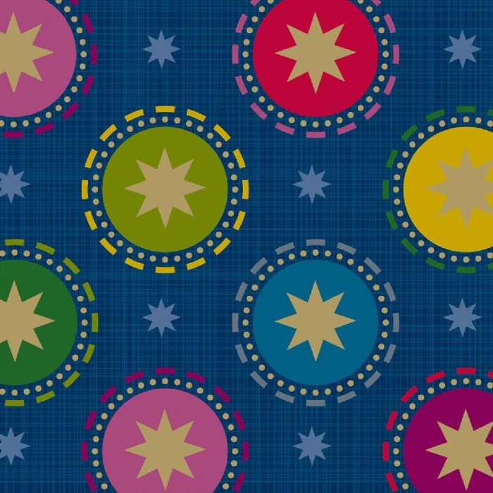 Mini Kaart Kunst Niveau Kerst-Dots-1001 Nacht