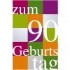 Verjaardagskaart voor de 90ste verjaardag