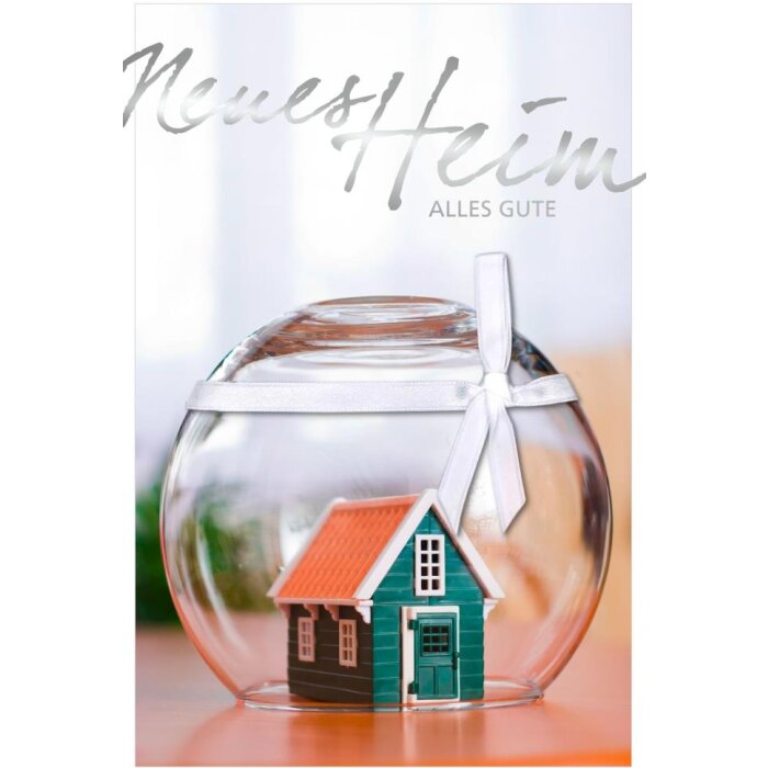 Art Level Card Embossing-Nieuw huis-huis