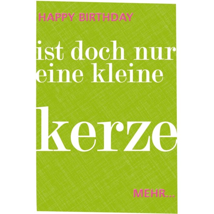 Artebene Card Embossing-Verjaardag-Just One More Candle