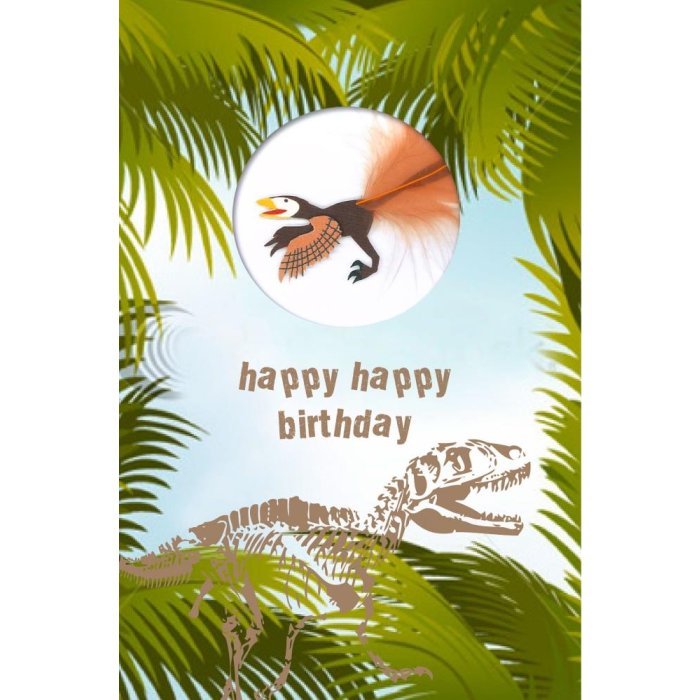 Artebene Kaart Kinderen-Sticker-Dino