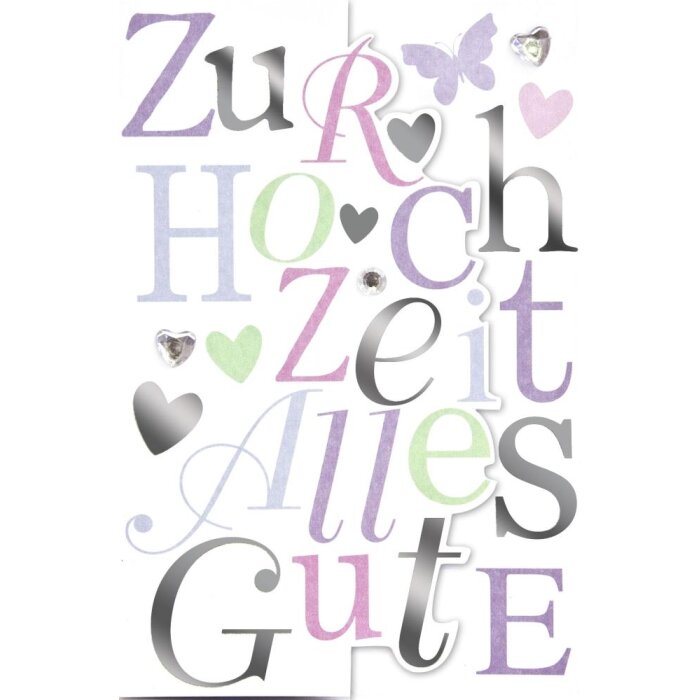 Kunst Niveau Kaart Embossing-Wedding-Pop-up-Rhinestones
