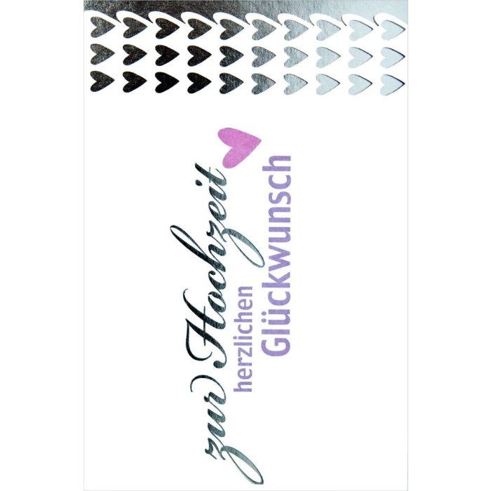 Kunstniveau Kaart Embossing-Wedding-Hartjes-Laser