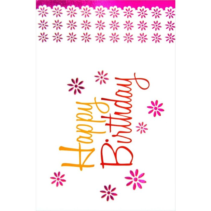 Artebene kaart Emboss-Birthday-Bloemen-Laser