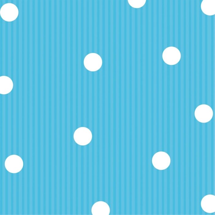 Papieren servetten stippen-strepen-aqua