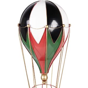 Clayre & Eef Kerstballon Rood-Wit Ø 26x62 cm