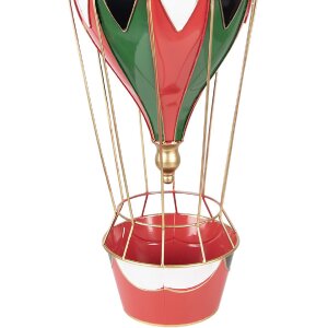 Clayre & Eef Kerstballon Rood-Wit Ø 26x62 cm