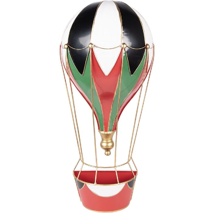 Clayre & Eef Kerstballon Rood-Wit 26x14x62 cm