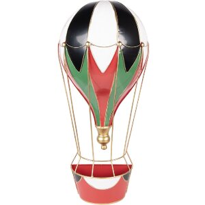 Clayre & Eef Kerstballon Rood-Wit 26x14x62 cm