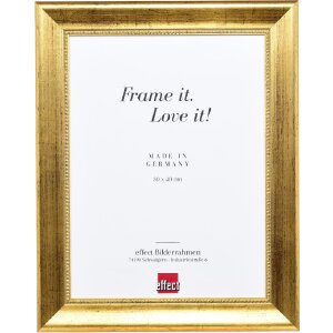 Effect Massief Houten Bilderrahmen Profil 95 Goud 10x15 cm Museumsglas