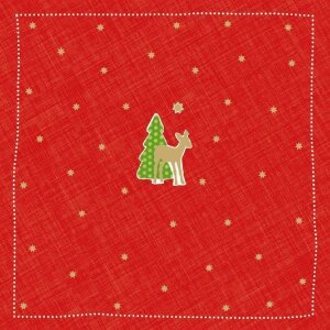 Papieren servetten Bambi-klein-rood