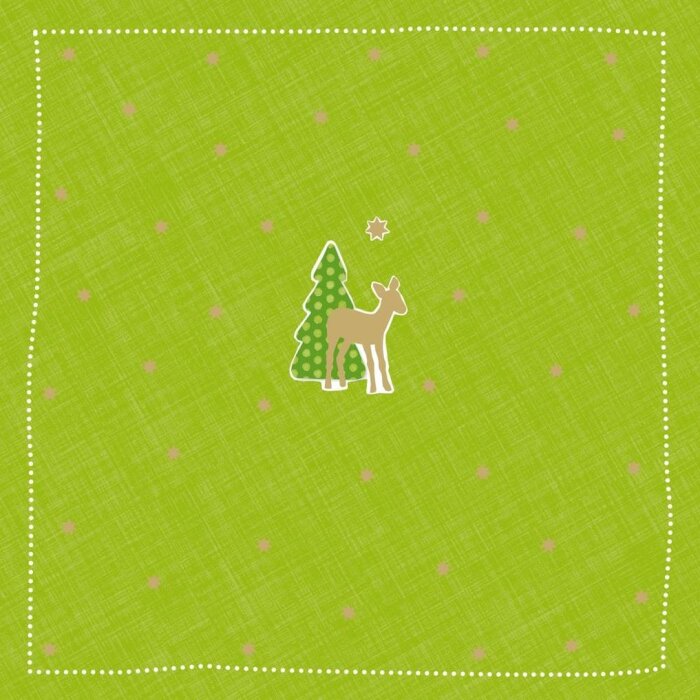 Papieren servetten Bambi-klein-groen