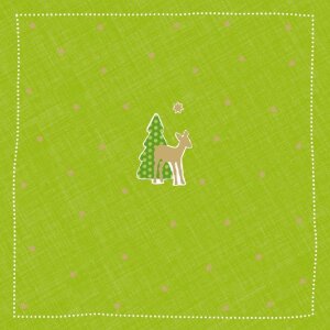 Papieren servetten Bambi-klein-groen