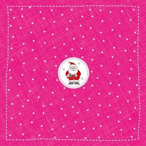 Papieren Servetten Kerstman-Mini-Roze