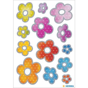herma decoratieve etiketten decor bloemen zilver...