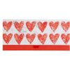 Artebene Geld Envelop Harten-Rood-Zilver