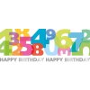 Artebene Kaart Embossing-Verjaardag-Nummers-21x8 cm