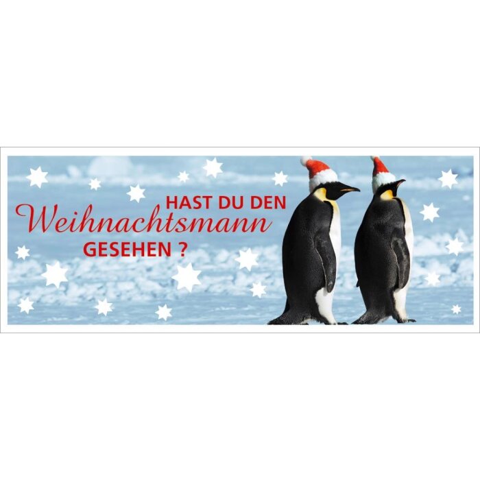 Artebene Kaart Folie-Pinguïns-Heb je...-21x8 cm