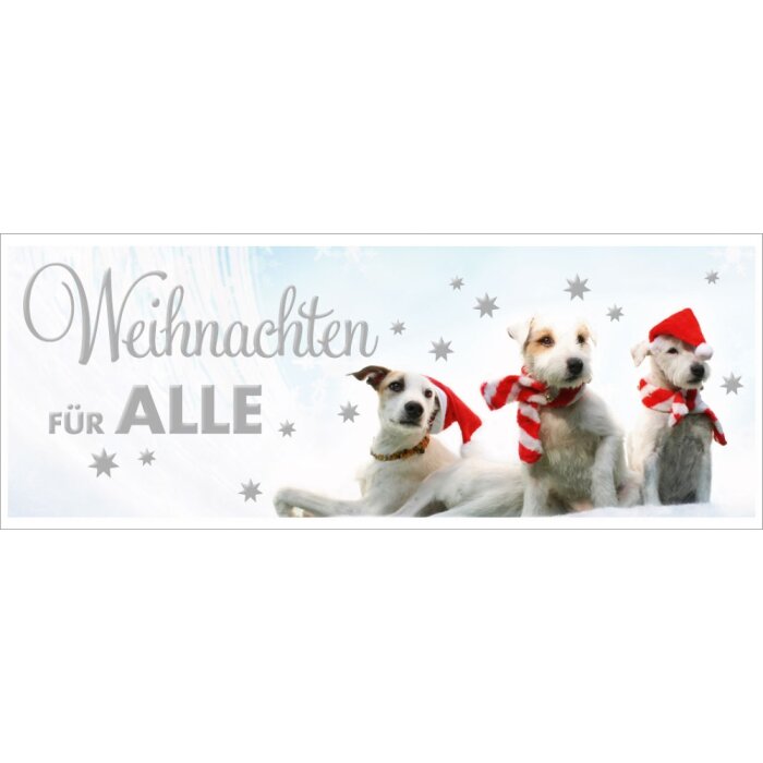 Artebene Kaart Embossing-Kerstmis voor Allen-21x8 cm