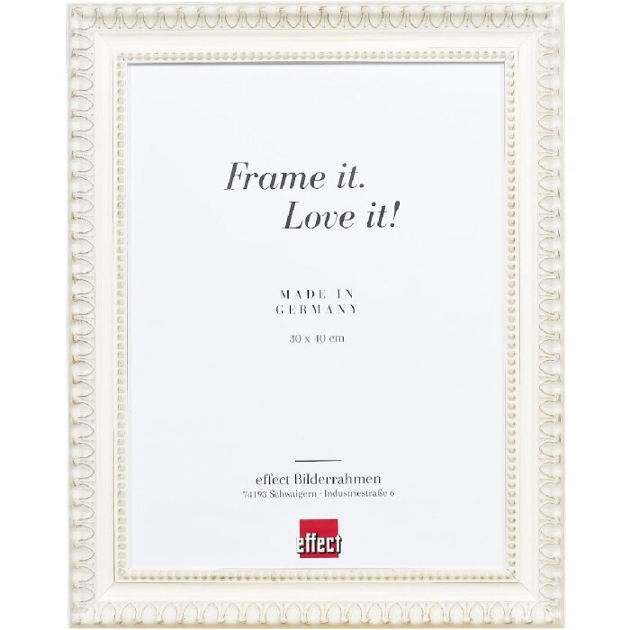 Effect Houten Fotolijst Profil 56 wit 9x13 cm met Museumsglas