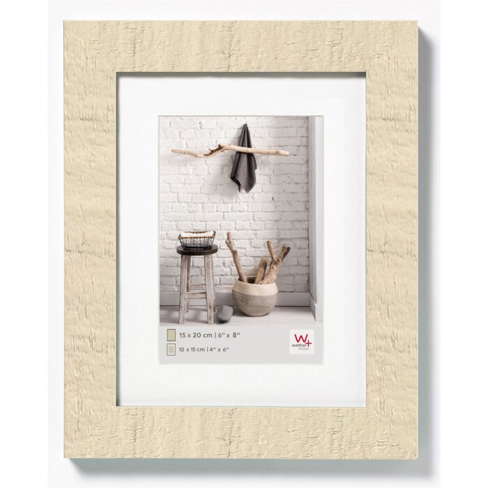 home houten lijst creme wit in het formaat 15x20 cm